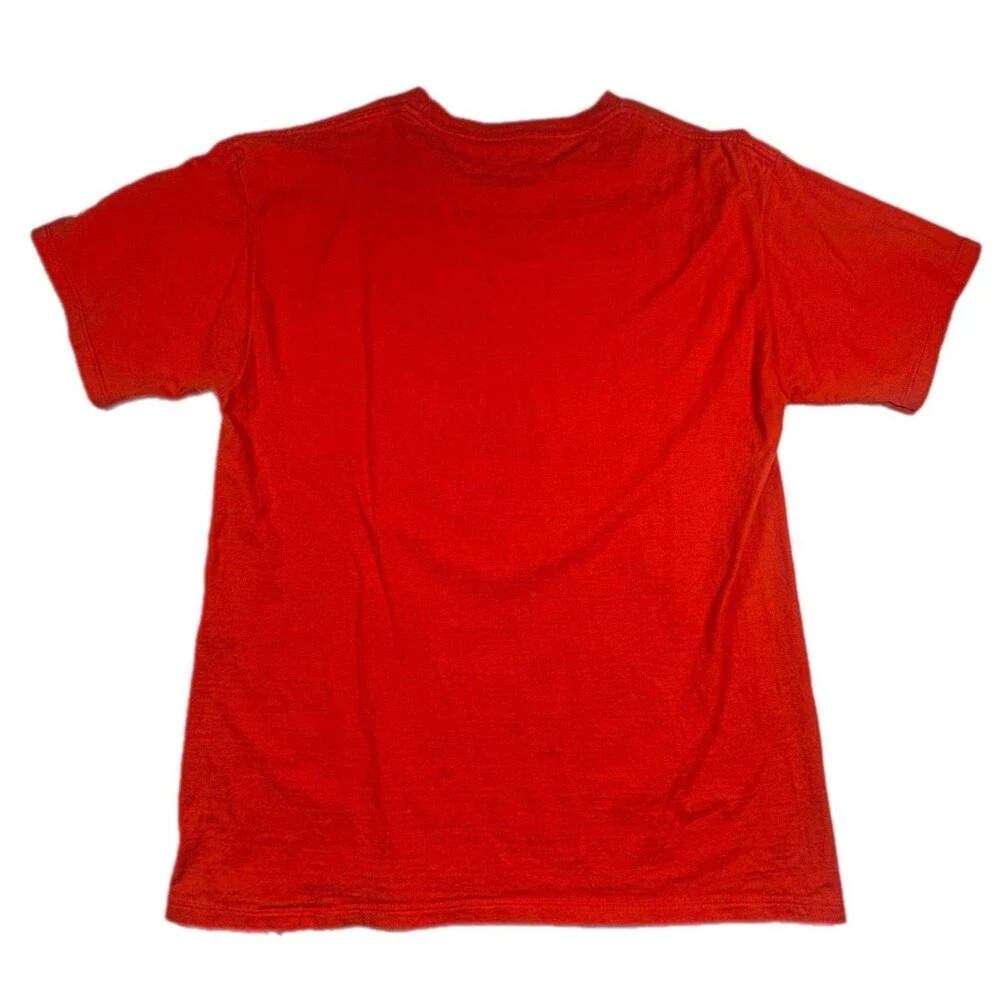 Champion Shirt Orange White Spell Out Adult Unisex Size Medium - Picture 2 of 8